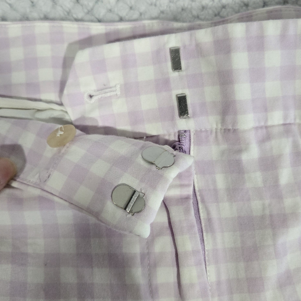 Purple Gingham Women's Shorts - Picture 4 of 6